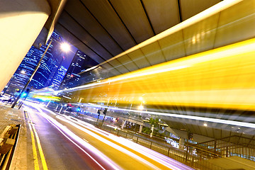 Image showing Highway at night