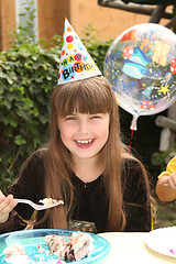 Image showing Little Girl Celebrating Her Birthday 