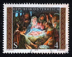 Image showing Christmas stamp