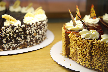 Image showing two birthaday cakes