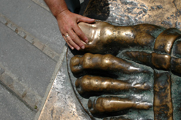 Image showing lucky toe