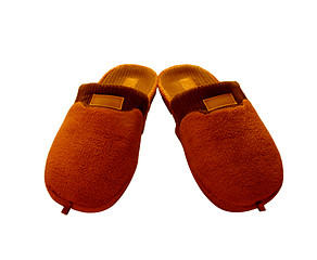 Image showing brown slippers