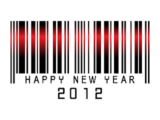 Image showing Barcode new year  2012