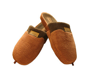 Image showing  brown slippers