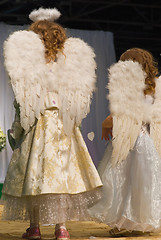 Image showing little girls as an angels