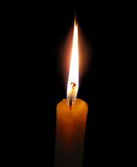 Image showing alight candle