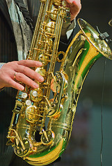 Image showing saxophonist