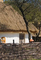 Image showing wicker fence