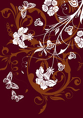 Image showing Floral background