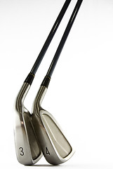 Image showing Golf clubs