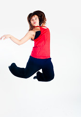 Image showing Young dancing girl