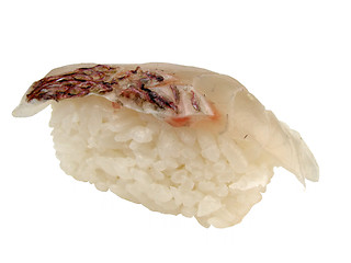 Image showing Mackerel sushi-saba