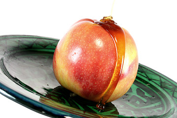 Image showing Apple and honey