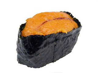 Image showing Sea urchin roe sushi