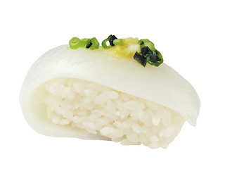 Image showing Squid sushi