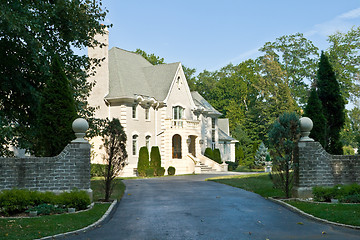 Image showing French Eclectic Revival Chateau Style Single Family Home, Suburb