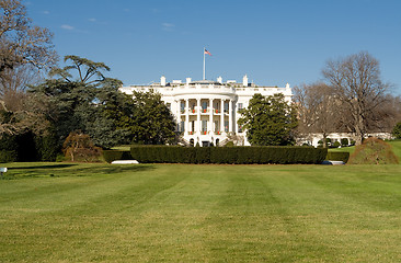 Image showing White House, South Lawn, Washington DC, Decorated for Christmas 