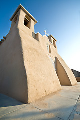 Image showing San Francisco de Asis Church Mission Ranchos Taos Adobe