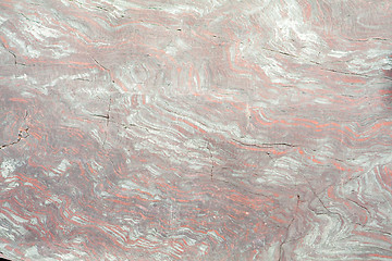 Image showing Full Frame Close-Up of Banded Metamorphic Rock Surface