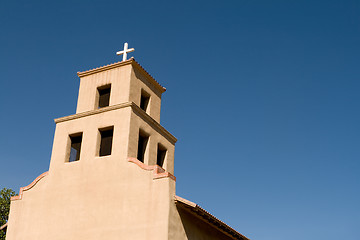 Image showing Santaurio De Guadalupe Mission Church Santa Fe, New Mexico