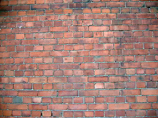 Image showing An old church brick wall background