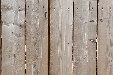 Image showing XXXL Full Frame Close-Up Rough Unfinished Wooden Fence