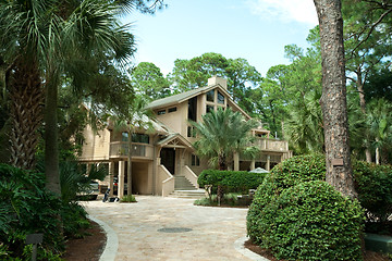 Image showing Single Family Home, Driveway, Palms, Hilton Head Island, South C