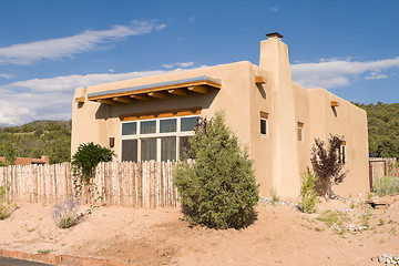 Image showing Adobe Single Family Home Suburban Santa Fe NM