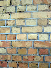 Image showing An old brick wall background