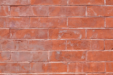 Image showing XXXL Full Frame Grungy Red Brick Wall