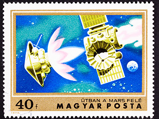 Image showing Stamp Mars Bound Space Probe Rocket Separation