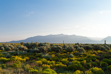 Image showing High Desert Sangre De Cristo Mountains NM USA