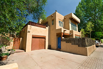 Image showing Modern Adobe Single Family Home in Santa Fe, New Mexico