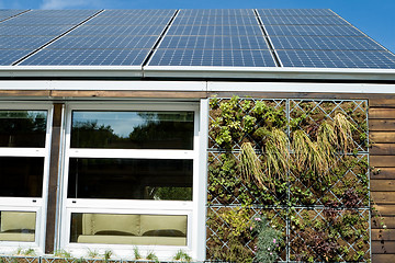 Image showing Solar House PV Panels Gray Water Recovery System