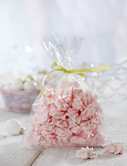 Image showing pink meringue cookies