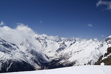 Image showing View from the ski resort