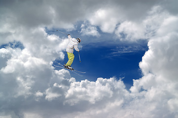 Image showing Freestyle ski jumper