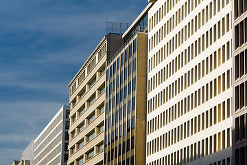 Image showing Office Buildings Row Diminishing Perspective