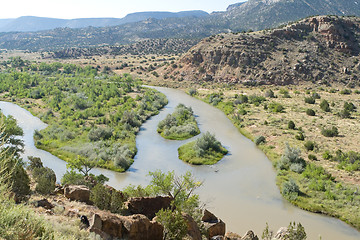 Image showing Rio Chama River North Central New Mexico Jemez Mountains