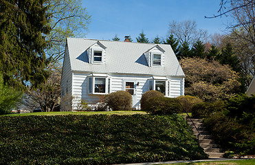 Image showing XXXL Clapboard Cape Cod Single Family House Suburban Maryland, U