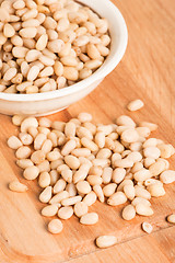 Image showing pine nuts in bowl 
