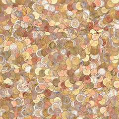 Image showing Euro coins background