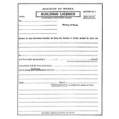 Image showing Building licence planning permission permit