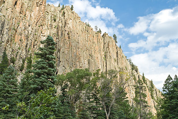 Image showing Cimarron Canyon Park Palisade Sangre de Cristo