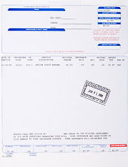 Image showing US Medical Bill Stamped Received Date Health Care