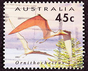 Image showing Canceled Australia Australian Postage Stamp Bird-Like Ornithoche