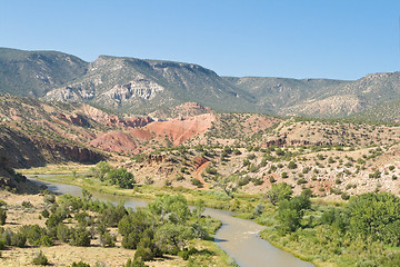 Image showing Rio Chama River in Desert North Central New Mexico