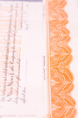 Image showing Detail of USA Stock Certificate Ornate Border