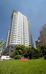 Image showing Modern Office Building Downtown Shanghai, China