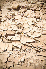 Image showing Full Frame Vignette Cracked Dried Mud Abiquiu, New Mexico